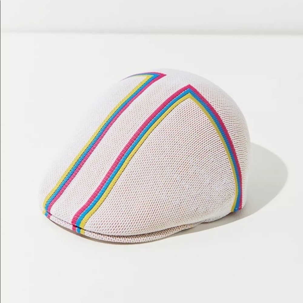 Kangol Angle Stripe 507 Flat Cap - Picture 2 of 4